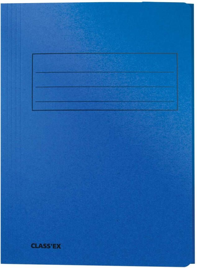 Classex Class&apos;ex dossiermap 3 kleppen blauw