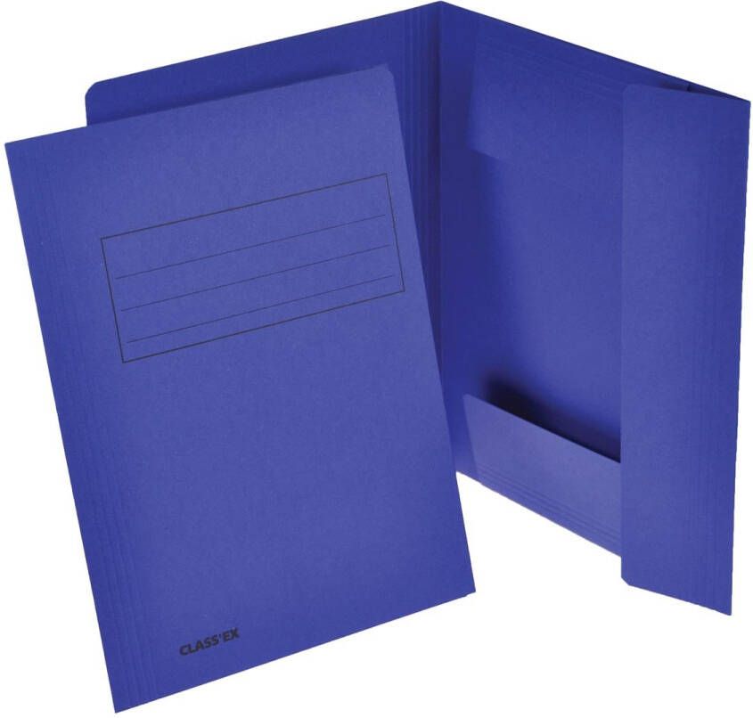Classex Class&apos;ex dossiermap 3 kleppen donkerblauw