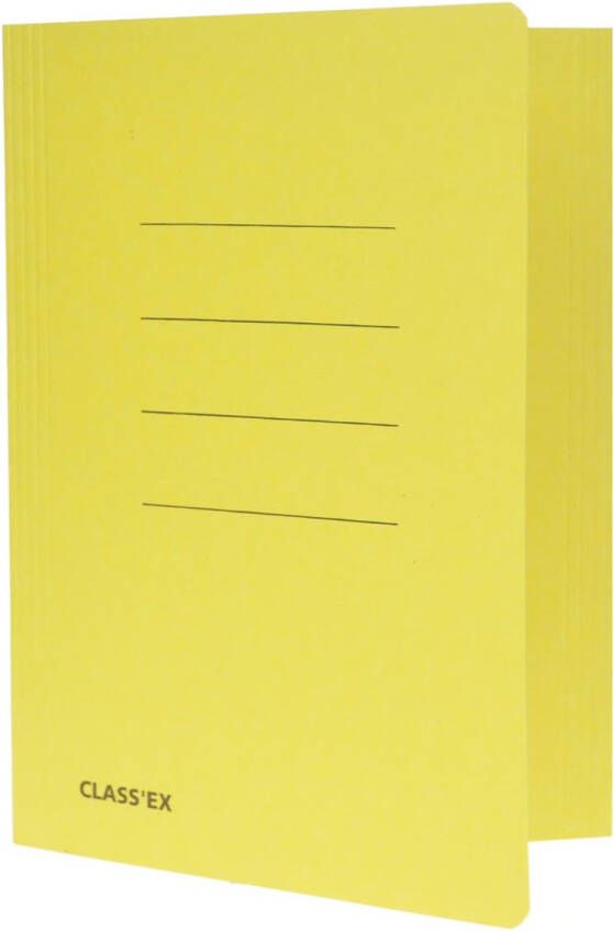 Classex Class&apos;ex dossiermap 3 kleppen ft 18 2 x 22 5 cm (voor ft schrift) geel