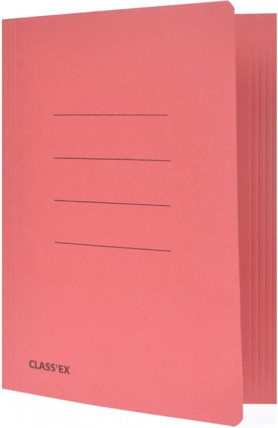 Classex Class&apos;ex dossiermap 3 kleppen ft 18 2 x 22 5 cm (voor ft schrift) kers