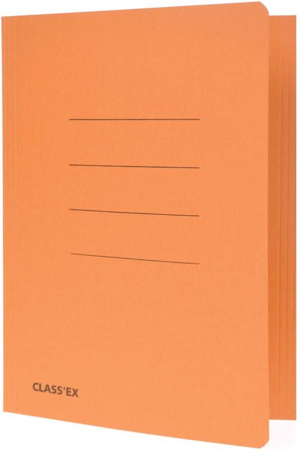 Classex Class&apos;ex dossiermap 3 kleppen ft 18 2 x 22 5 cm (voor ft schrift) oranje