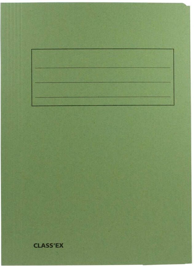Classex Class&apos;ex dossiermap 3 kleppen ft 23 7 x 32 cm (voor ft A4) geassorteerde kleuren