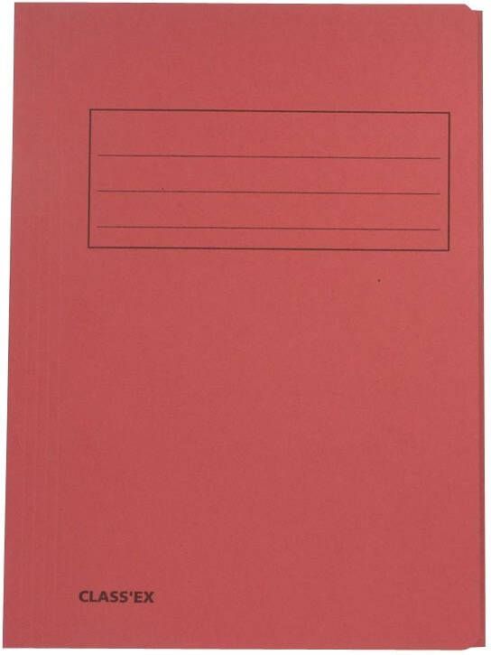 Classex Class&apos;ex dossiermap 3 kleppen ft 23 7 x 34 7 cm (voor ft folio) geassorteerde kleuren
