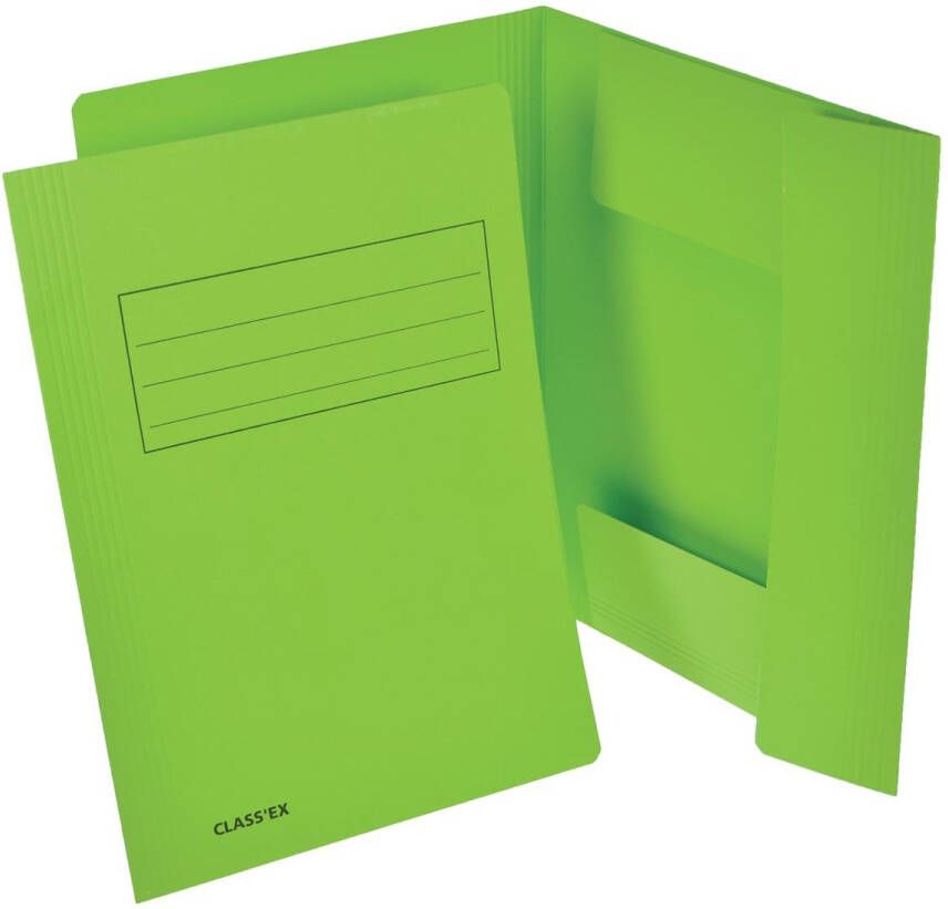 Classex Class&apos;ex dossiermap 3 kleppen groen