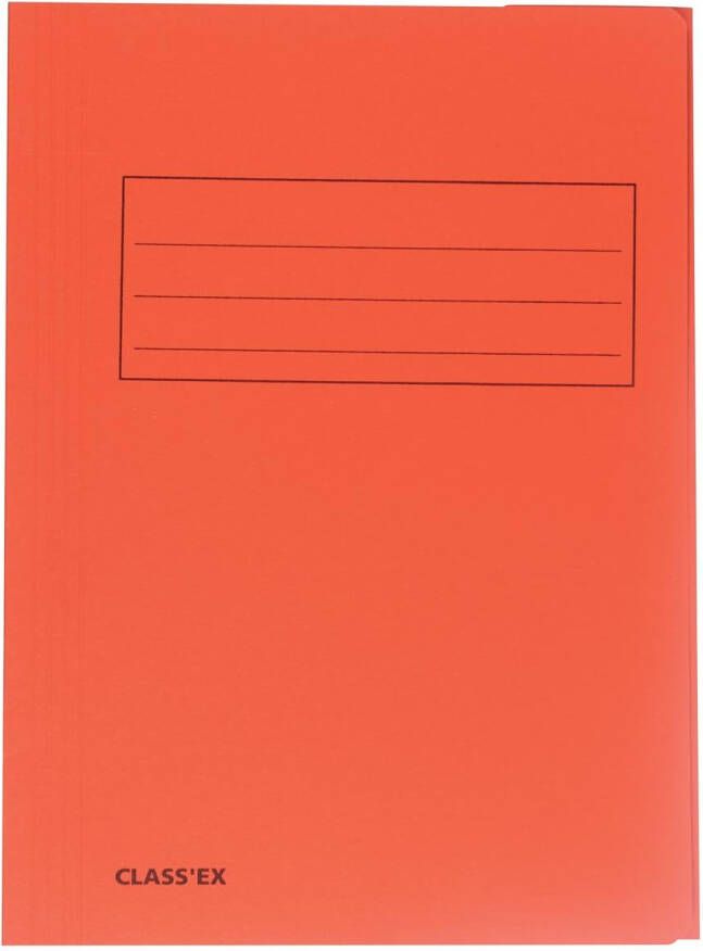 Classex Class&apos;ex dossiermap 3 kleppen oranje