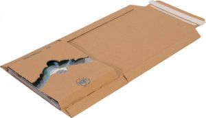 Cleverpack wikkelverpakking uit golfkarton ft 126 x 147 x 10 40 mm pak van 10 stuks