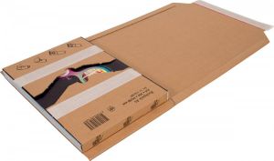 Cleverpack wikkelverpakking uit golfkarton ft 215 x 305 x 20 80 mm pak van 10 stuks