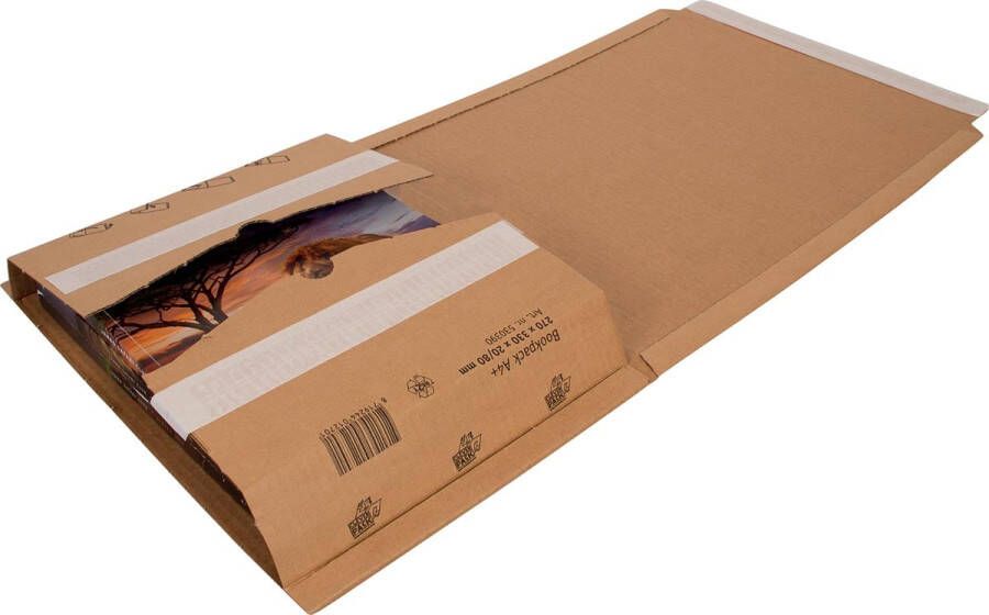 Cleverpack wikkelverpakking uit golfkarton ft 270 x 330 x 20 80 pak van 10 stuks