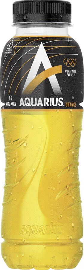 Coca Cola Company Aquarius Orange frisdrank fles van 33 cl pak van 24 stuks