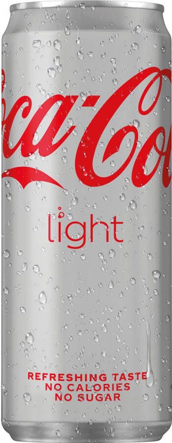 Coca Cola Light frisdrank sleek blik van 33 cl pak van 24 stuks