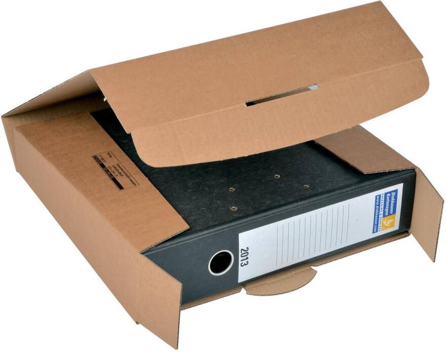 Colompac verzenddoos voor ordners CP058 ft 32 2 x 29 5 x 8 cm bruin