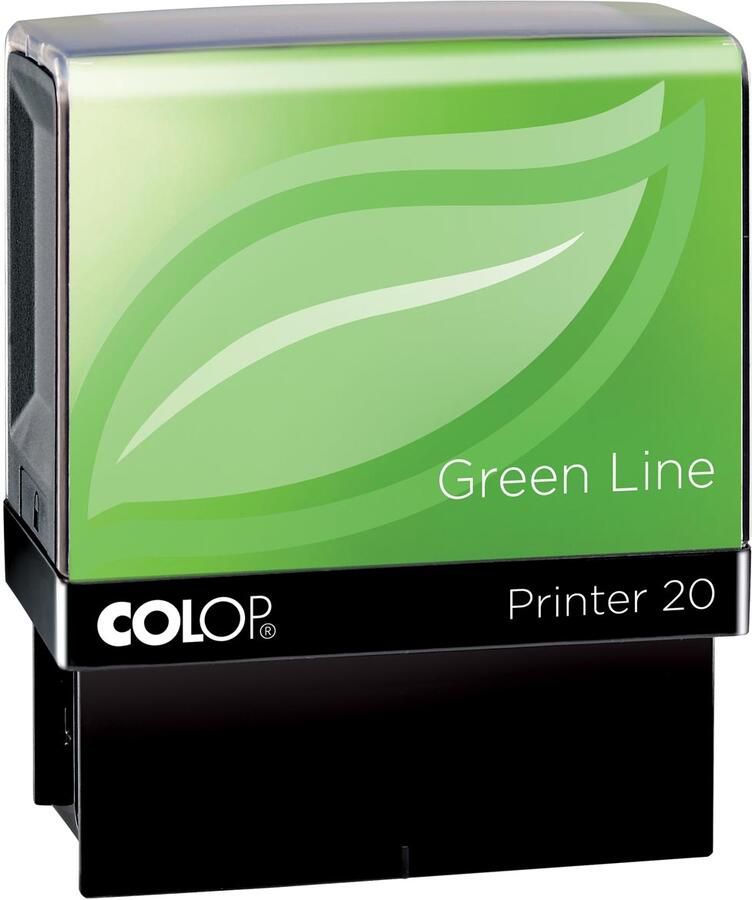 Colop stempel met voucher Green Line Printer 20 max. 4 regels voor Nederland ft 38 x 14 mm