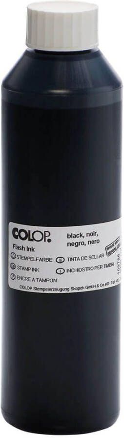 Colop Flash inkt zwart 250 ml