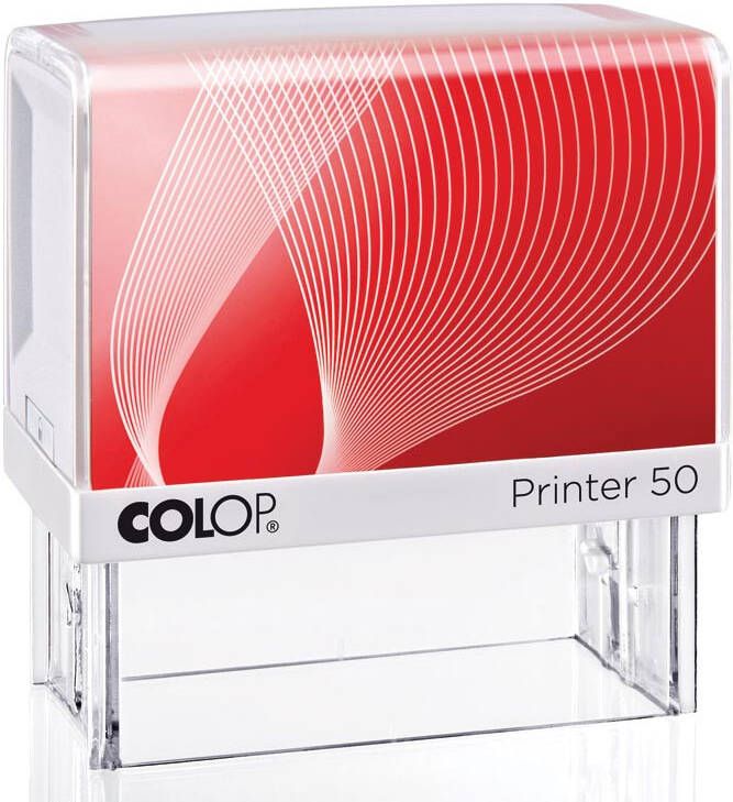 Colop stempel met voucher systeem Printer 50 max. 7 regels ft 69 x 30 mm