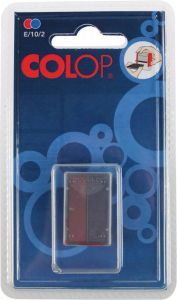 Colop stempelkussen tweekleurig (blauw rood) voor stempel S160L blister van 2 stuks