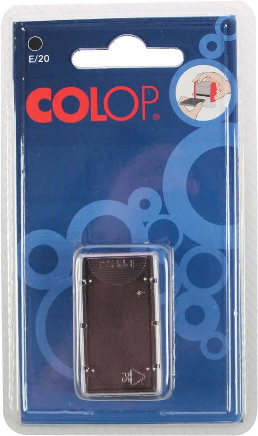 Colop stempelkussen zwart voor stempel P20 P20N 20 1 blister van 2 stuks