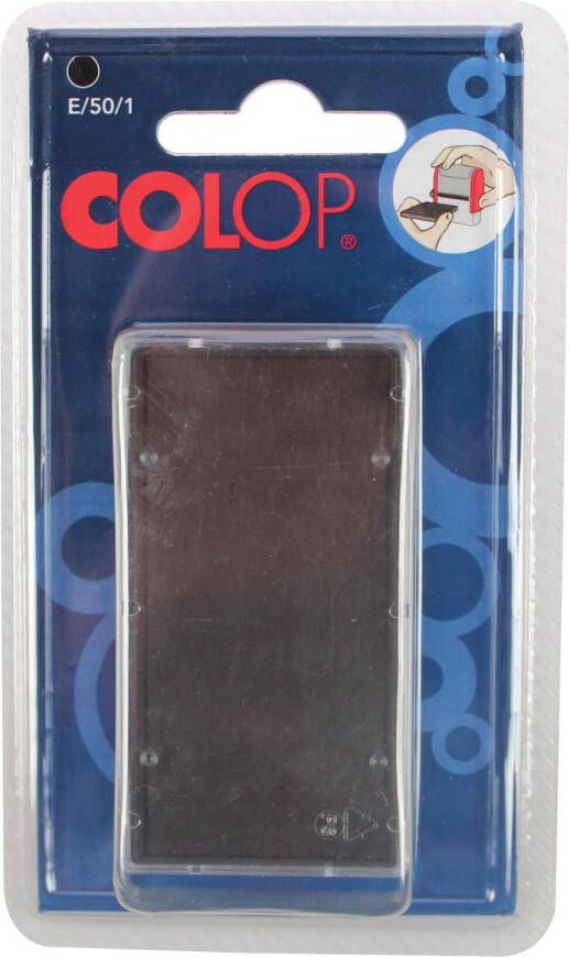 Colop stempelkussen zwart voor stempel P50 blister van 2 stuks