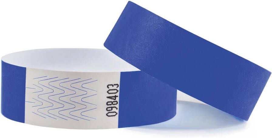 Combicraft polsbandjes Tyvek blauw pak van 100 stuks