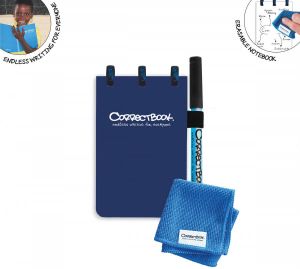 Correctbook Pocket: uitwisbaar herbruikbaar notitieboek Midnight Blue (marineblauw)