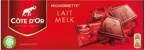Côte d&apos;Or Mignonnettes chocolade melk 10 g doos van 24 stuks apart verpakt