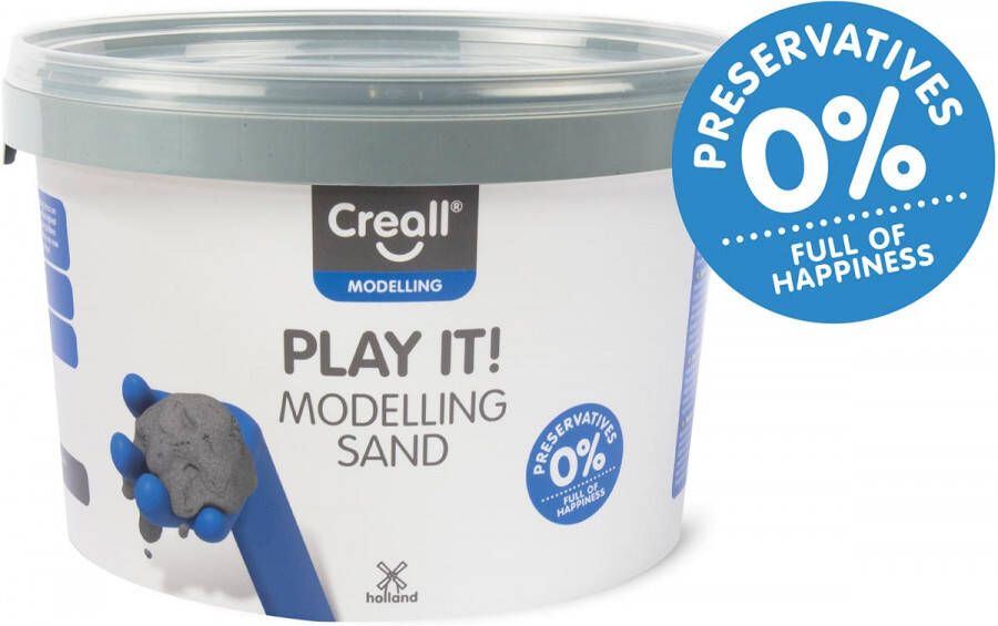 Creall Play It modelleerzand Happy potje van 2500 g