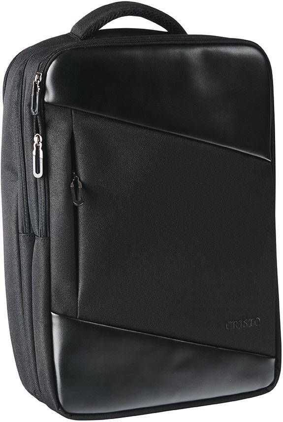 Cristo Portable laptoprugzak voor 15 6 inch laptops met usb poort zwart