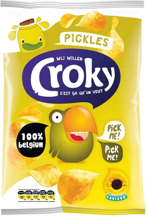 Croky chips pickles zakje van 100 gram