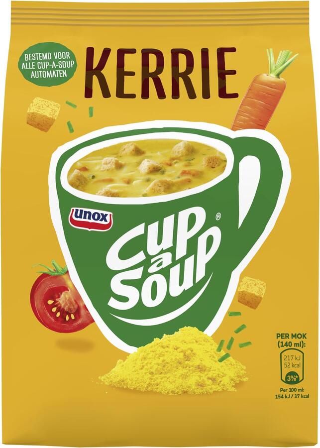 Cup A Soup Cup-a-Soup vending kerrie 140 ml zak van 40 porties