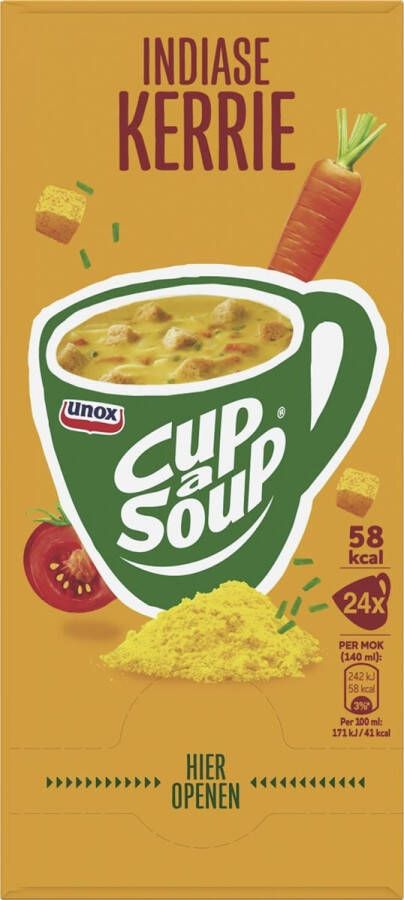 Cup A Soup Cup-a-Soup indiase kerrie pak van 24 zakjes