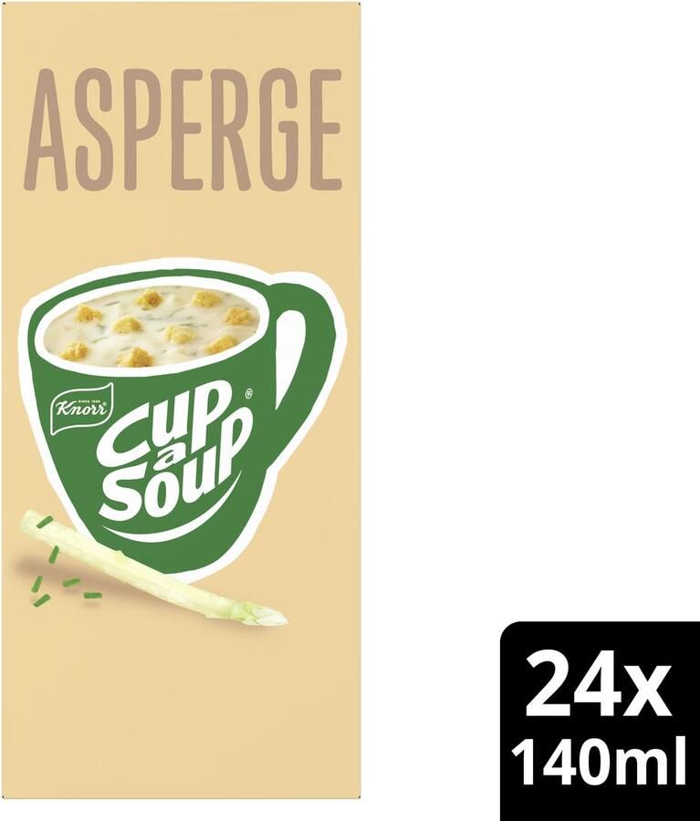 Cup A Soup Knorr Cup-a-Soup asperge pak van 24 zakjes
