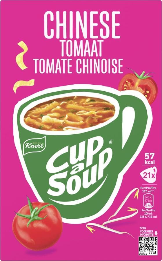 Cup A Soup Knorr Cup-a-Soup chinese tomaat pak van 21 zakjes - Foto 1