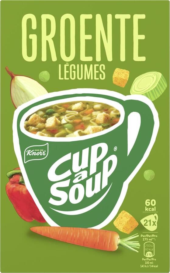 Cup A Soup Knorr Cup-a-Soup groenten pak van 21 zakjes - Foto 1