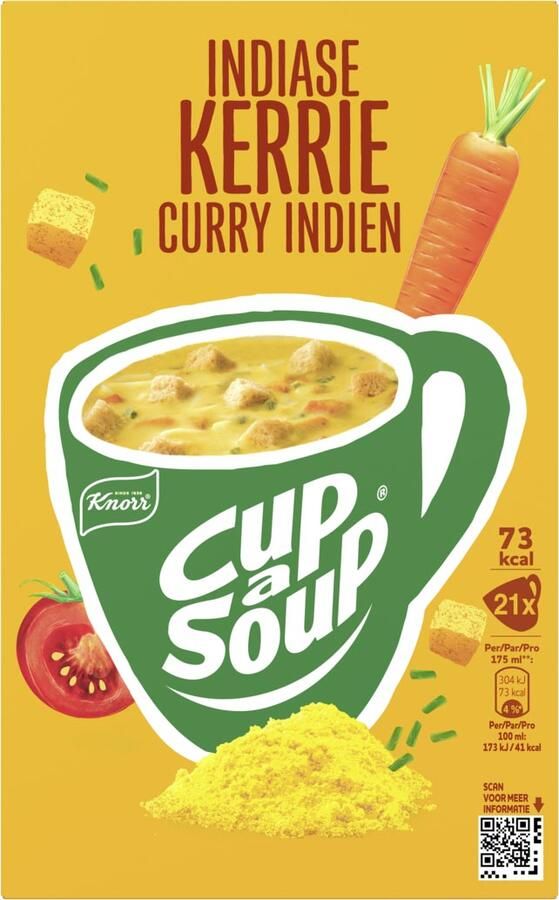Cup A Soup Knorr Cup-a-Soup indiase kerrie pak van 21 zakjes - Foto 1