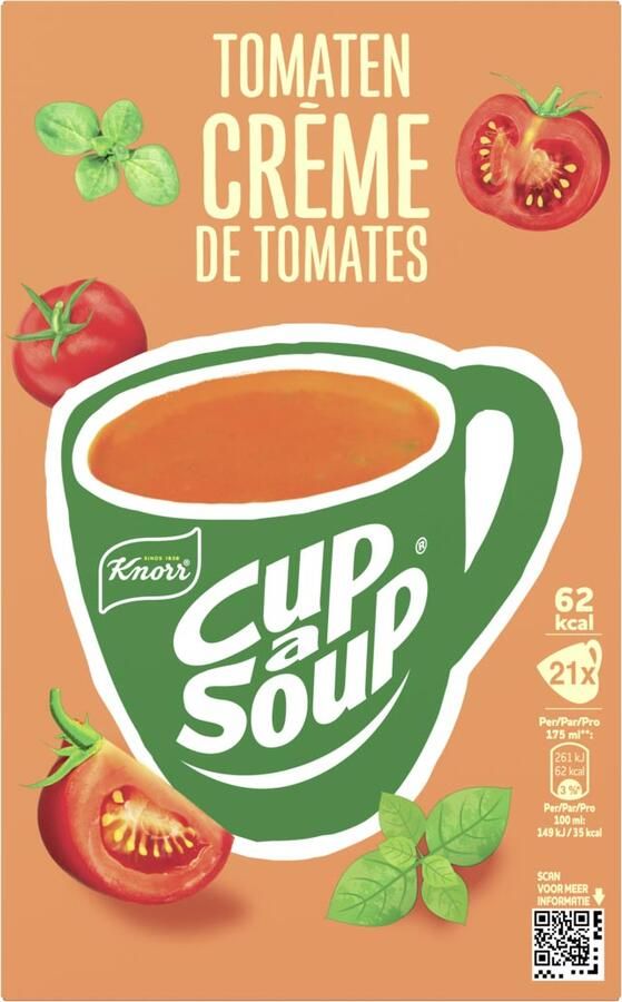 Cup A Soup Knorr Cup-a-Soup tomaat creme pak van 21 zakjes - Foto 1