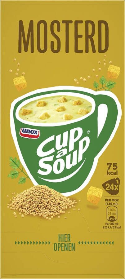 Cup A Soup Cup-a-Soup mosterd pak van 24 zakjes