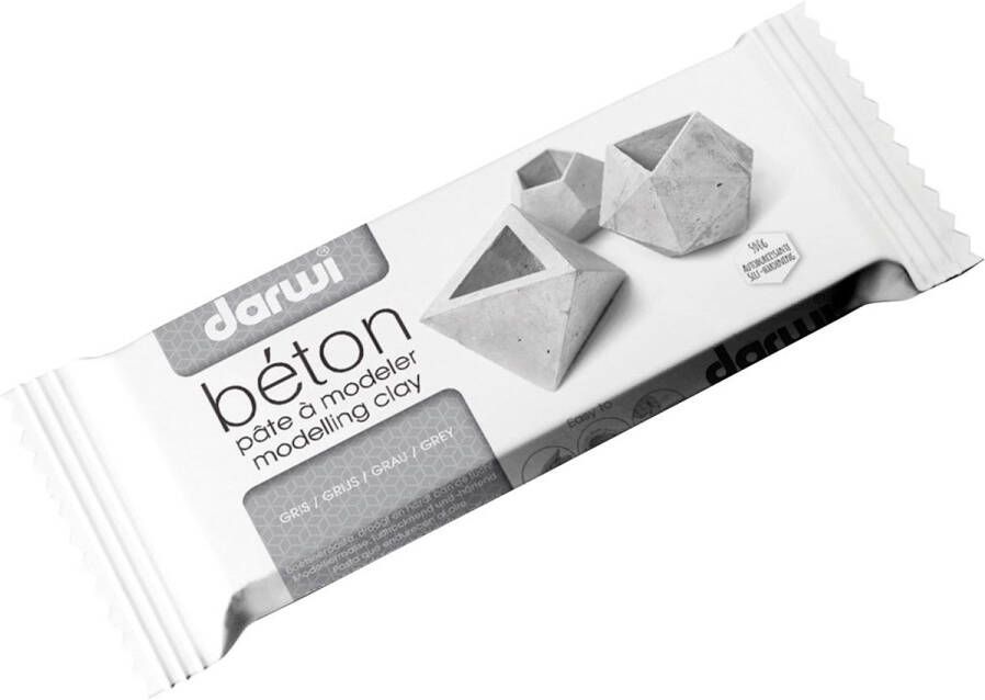 Darwi boetseerpasta Beton pak van 500 gram