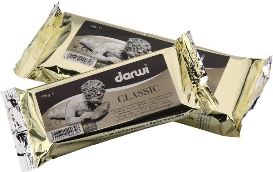 Darwi boetseerpasta Classic pak van 1 kg wit