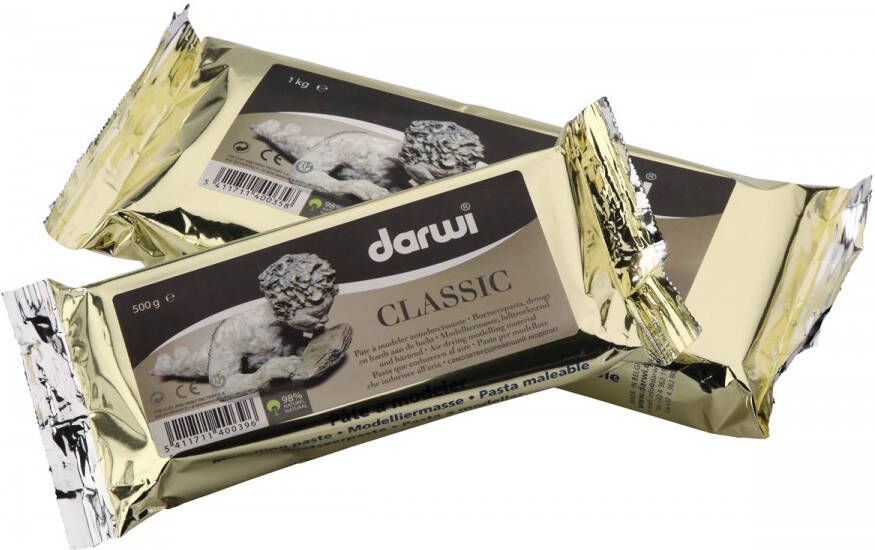 Darwi boetseerpasta Classic pak van 1 kg wit