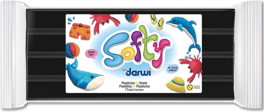 Darwi boetseerpasta Softy zwart