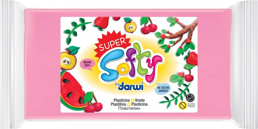 Darwi boetseerpasta Super Softy 350 g roze