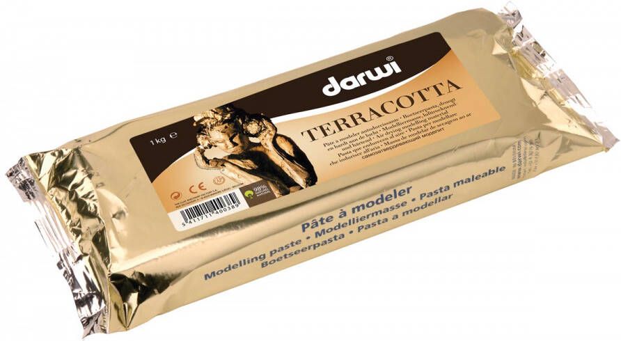 Darwi boetseerpasta Terracotta pak van 1 kg