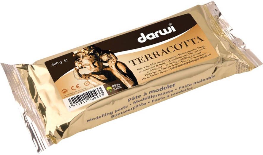 Darwi boetseerpasta Terracotta pak van 500 g