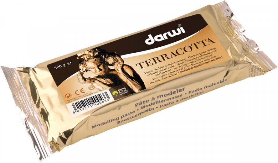 Darwi boetseerpasta Terracotta pak van 500 g