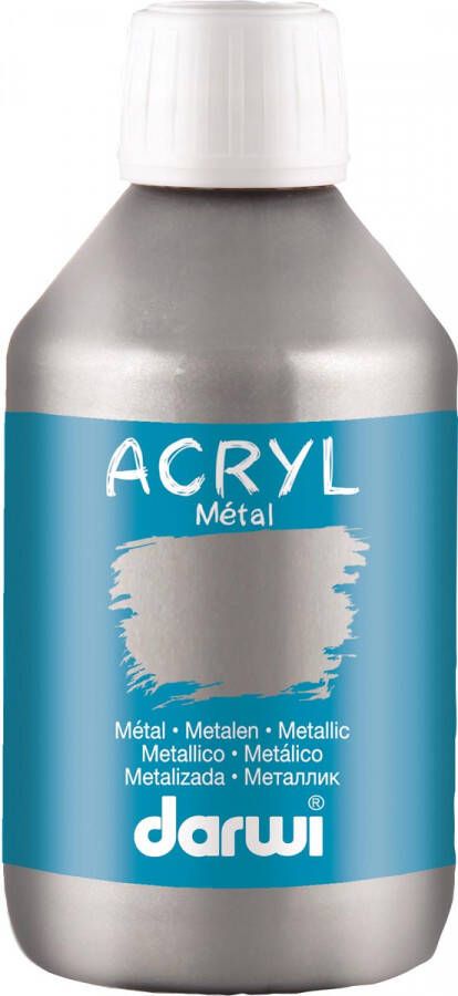 Darwi Metal effect acrylverf zilver