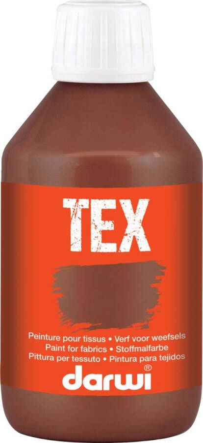 Darwi textielverf Tex 250 ml donkerbruin