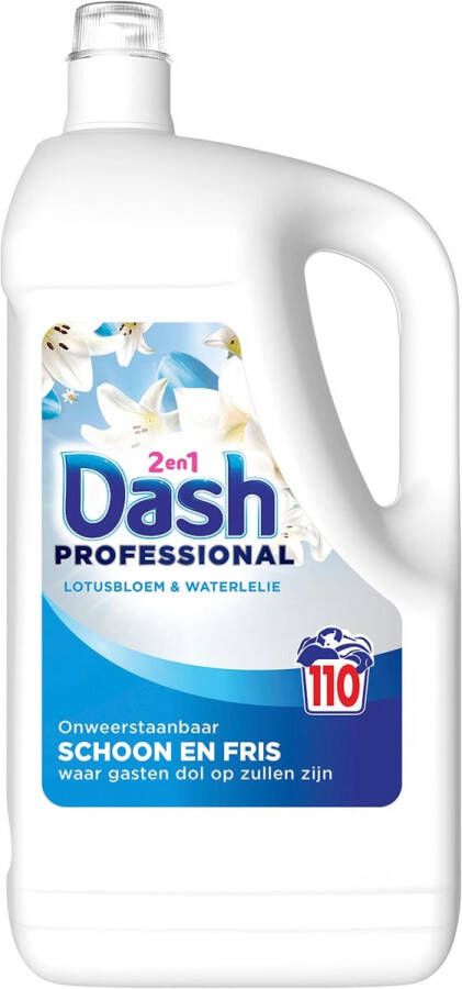 Dash Professional 2 in 1 Formula Fleurs de Lotus & Lily wasmiddel fles van 4 95 liter 110 wasbeurten