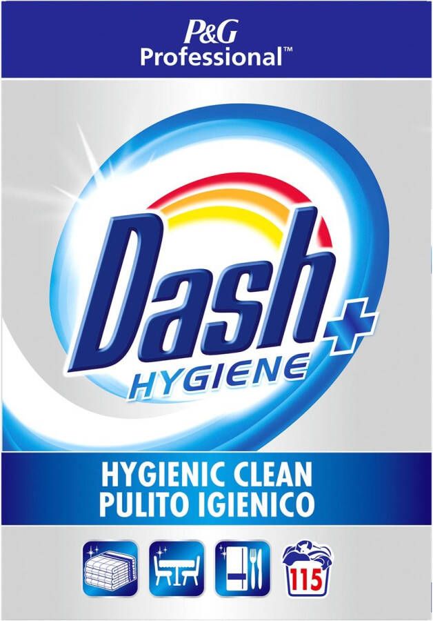 Dash Professional Hygiëne Plus waspoeder doos van 5 75 kg 115 wasbeurten