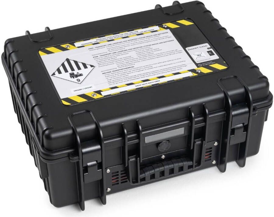 De Raat koffer voor Lithium-Ion batterijen medium 13 l zwart