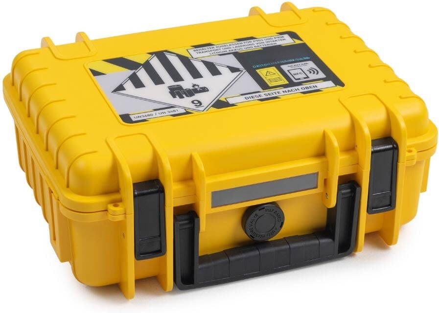De Raat koffer voor Lithium-Ion batterijen small 4 l geel