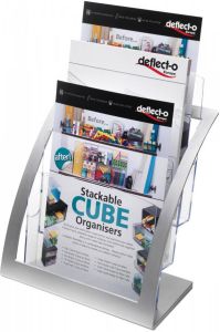 Deflecto folderhouder Contemporary ft A4 zilver